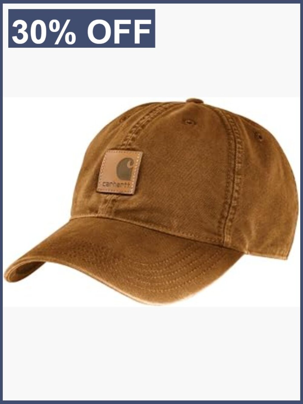 Adjustable Washed Canvas Baseball Cap With Coolmax Sweatband